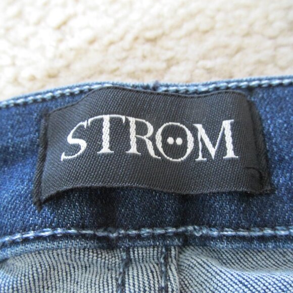 Strom Tio Skinny Ankle Jeans Womens Size 25 Blue Denim Medium Wash Pants Juniors - Picture 5 of 8